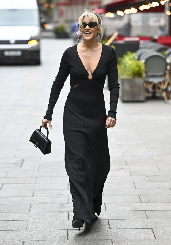 Ashley Roberts in a Black Maxi Dress - London 05/22/2023