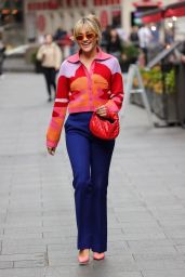 Ashley Roberts Looks Chic in a Multicoloured Knitted Top in London 05/05/2023