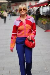 Ashley Roberts Looks Chic in a Multicoloured Knitted Top in London 05/05/2023