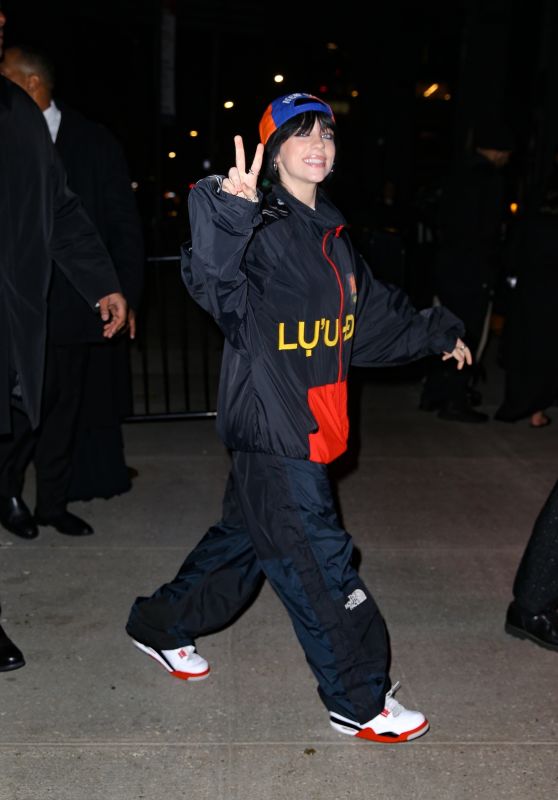 Billie Eilish - Arriving at a Met Gala After-party in NYC 05/01/2023