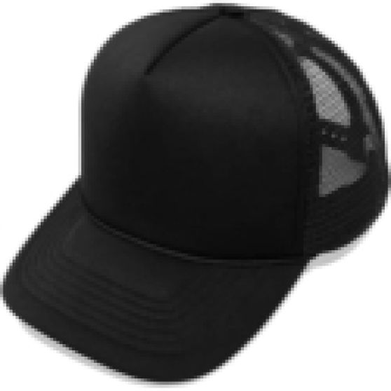 Black Foam Mesh Trucker Hat