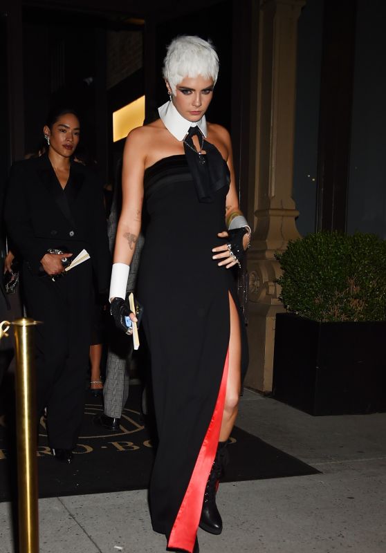 Cara Delevingne - Arrives at the Met Gala After Party at the Zero Bond in New York 05/01/2023