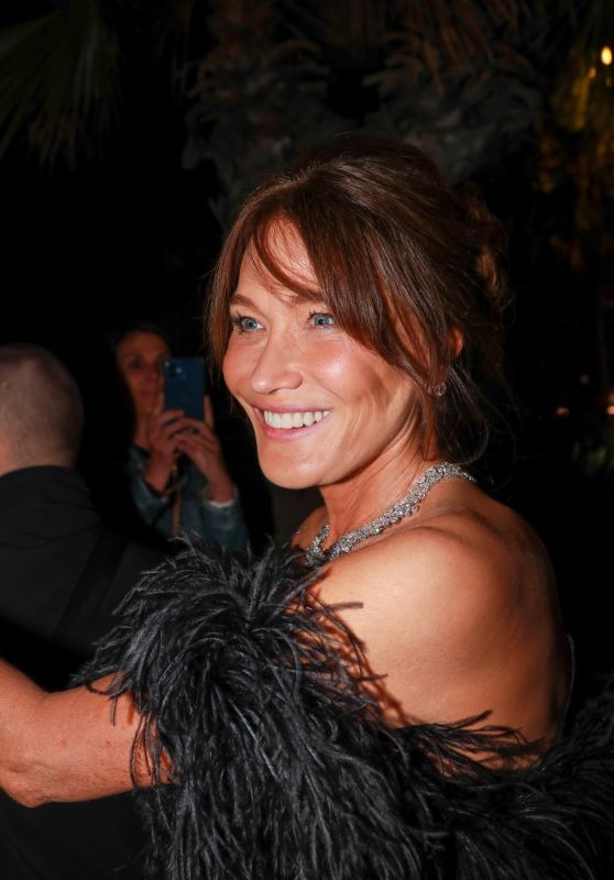 Carla Bruni - Arriving at the Chopard Party in Cannes 05/19/2023