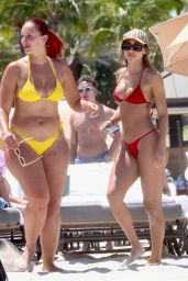 Chantel Jeffries in a Red Bikini in Miami 05/04/2023