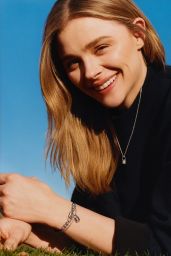Chloe Moretz - Louis Vuitton Silver Lockit Bracelets Campaign 2023