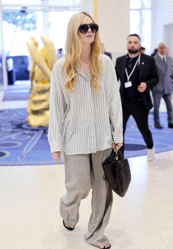 Elle Fanning at Hotel Martinez in Cannes 05/17/2023