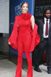 Hailee Steinfeld in All Red at GMA in New York 05/24/2023