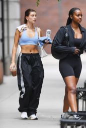 Hailey Rhode Bieber and Justine Skye "Get at Gotham Gym in New York 05/13/2023