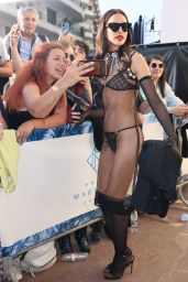 Irina Shayk - Arrives to Hotel Martinez in Cannes 05/22/2023