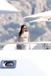 Irina Shayk on a Superyacht Off the Coast of Sardinia 05/28/2023