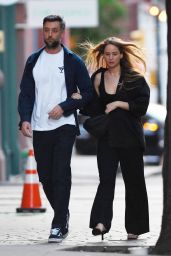 Jennifer Lawrence and Cooke Maroney at il Buco in New York City 05/06/2023