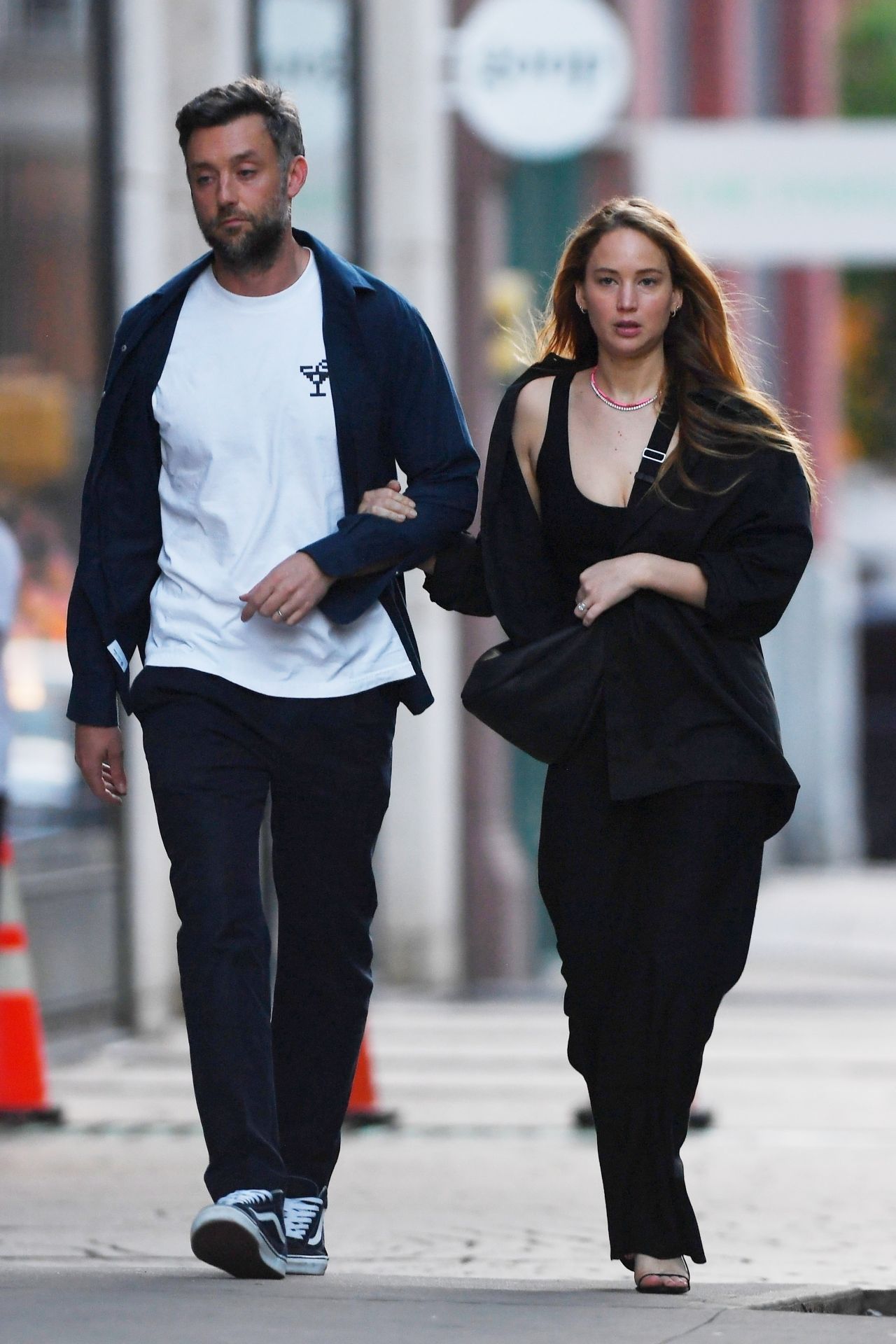 Jennifer Lawrence and Cooke Maroney at il Buco in New York City 05/06