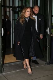 Jennifer Lopez in a Black Outfit in New York 05/04/2023