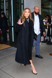 Jennifer Lopez in a Black Outfit in New York 05/04/2023