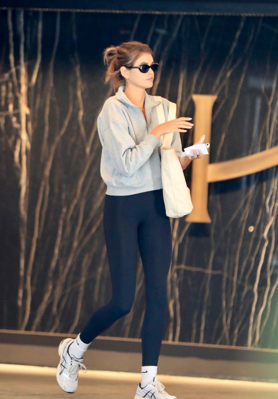 Kaia Gerber in Workout Gear in Los Angeles 05/16/2023