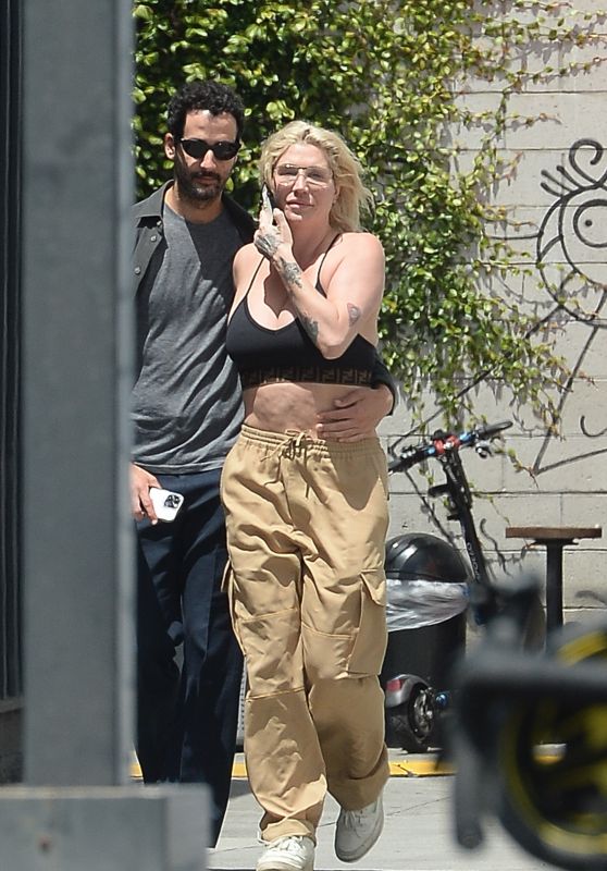 Kesha and Riccardo Maddalosso - Out in Los Angeles 05/08/2023
