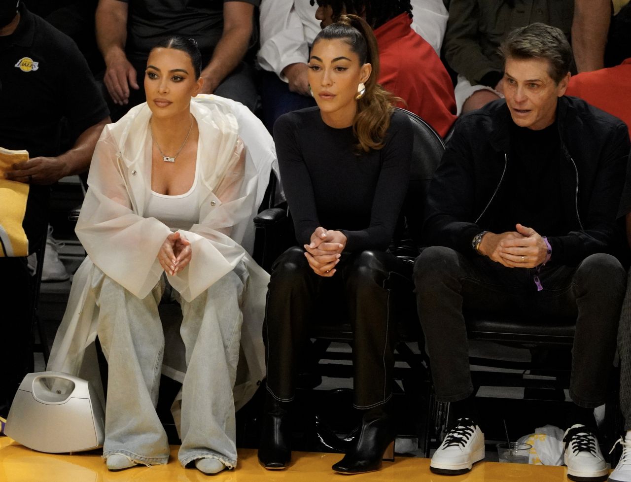 Kim Kardashian and Sarah Staudinger - LA Lakers vs The Golden State