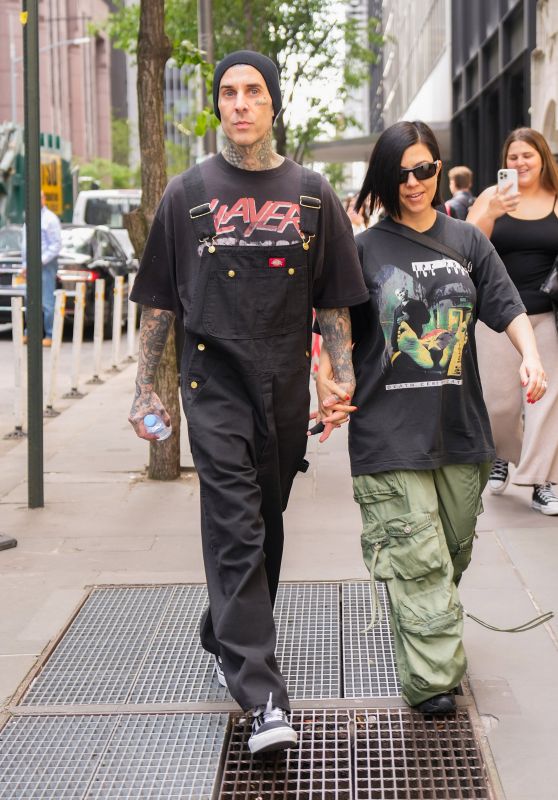 Kourtney Kardashian and Travis Barker - 5th Avenue in New York 05/19/2023