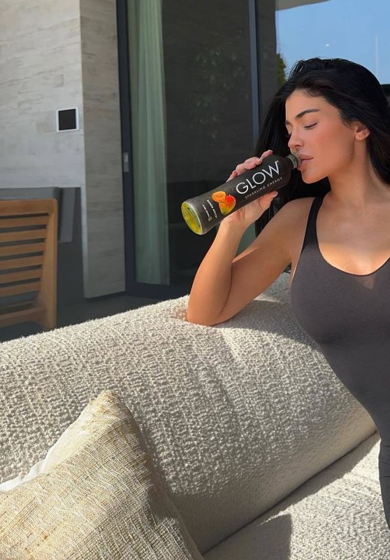 Kylie Jenner - "Glow" Sparkling Hydration Promos Spring 2023