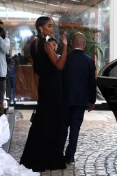 Laura Harrier - Leaving Hotel Martinez in Cannes 05/17/2023