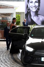 Laura Harrier - Leaving Hotel Martinez in Cannes 05/17/2023