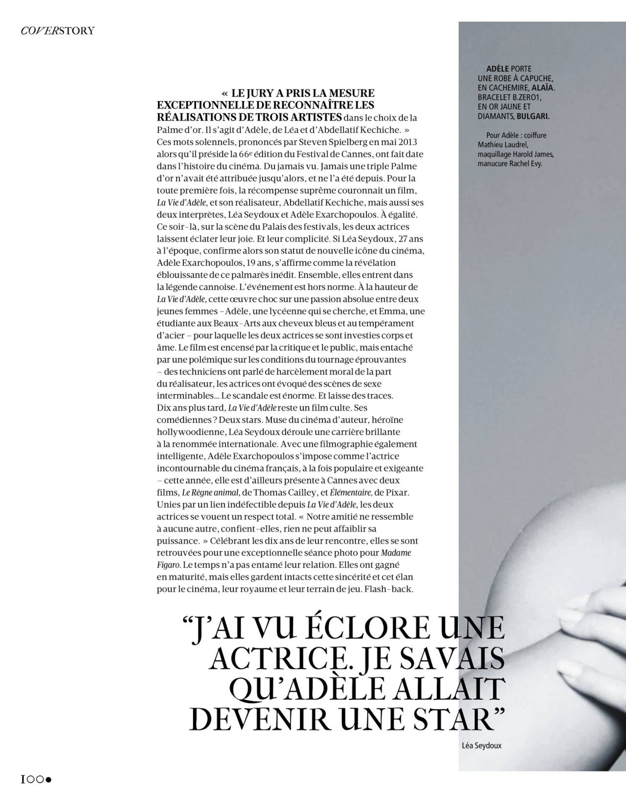 Léa Seydoux and Adèle Exarchopoulos - Madame Figaro 05/12/2023 Issue •  CelebMafia