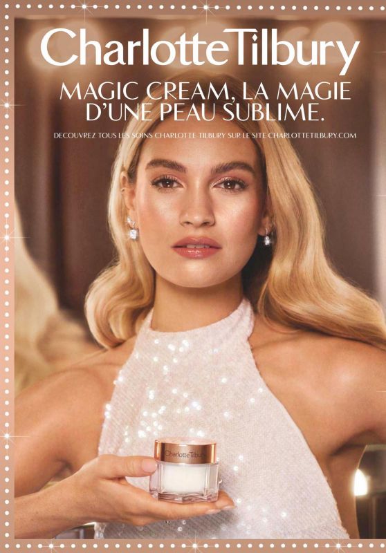 Lily James - Charlotte Tilbury Hollywood Glow Glide Campaign 2023 (+1)