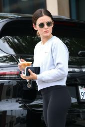 Lucy Hale in Tights in Los Angeles 05/14/2023