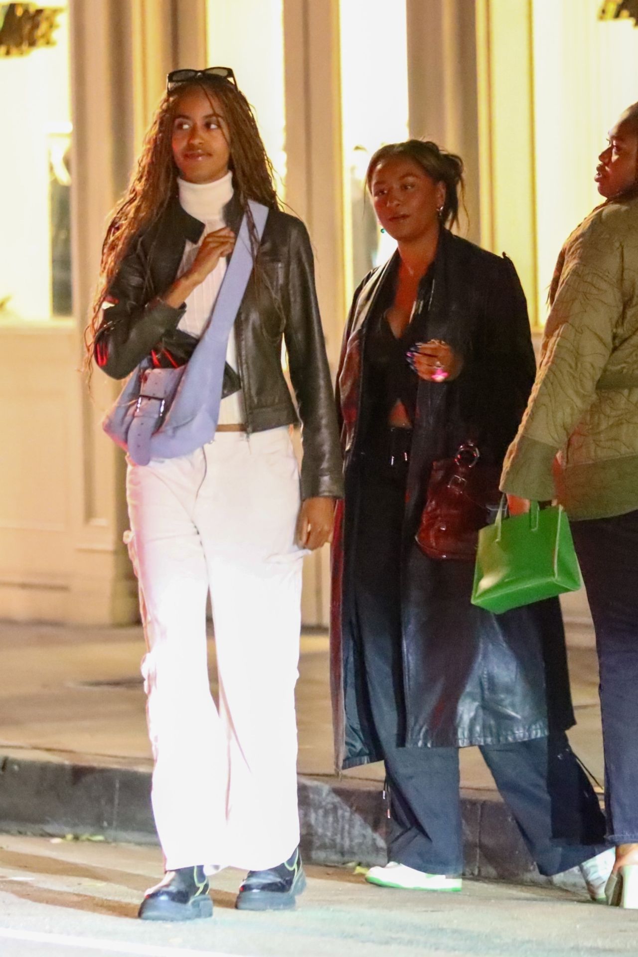 Malia Obama and Sasha Obama at Mother Wolf Restaurant in Los Angeles 05