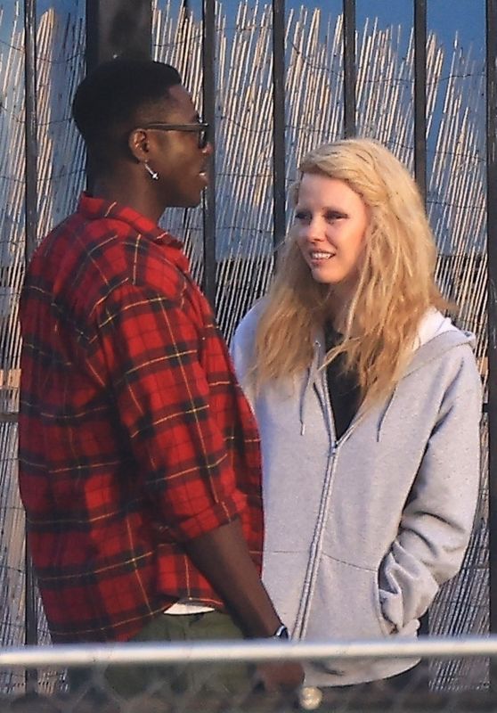 Mia Goth and Moses Sumney - "MaXXXine" Filming Set in Los Angeles 05/10/2023