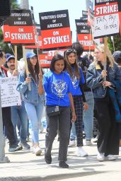 Mindy Kaling - WGA Strike Day 4 at Paramount Studios in Hollywood 05/05/2023