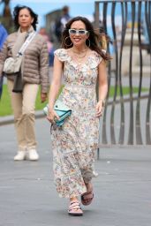 Myleene Klass in a Floral Dress at the Kings Coronation in London 05/08/2023