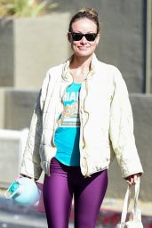 Olivia Wilde in a Colorful Ensemble in Los Angeles 05/08/2023