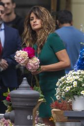 Penelope Cruz - Filming a Commercial in Madrid 05/30/2023