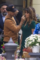 Penelope Cruz - Filming a Commercial in Madrid 05/30/2023