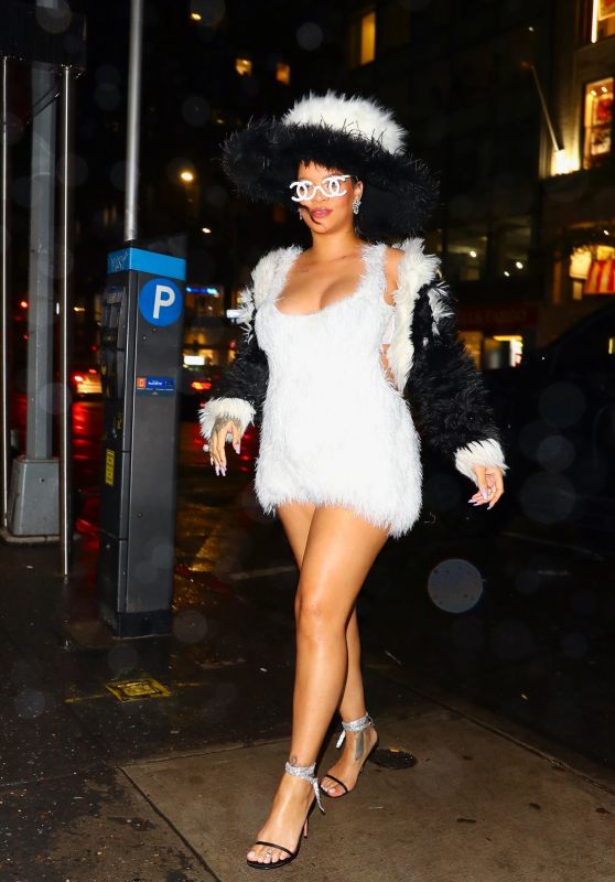 Rihanna Wearing Chanel - Caviar Russe in New York 04/29/2023