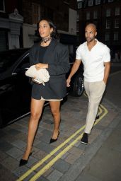 Rochelle Humes - Arriving at the Chiltern Firehouse in London 05/12/2023
