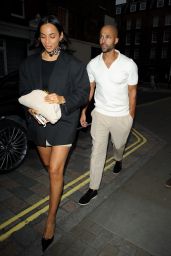 Rochelle Humes - Arriving at the Chiltern Firehouse in London 05/12/2023