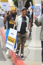 Samira Wiley - Supporting the WGA Strike at Paramount in LA 05/10/2023