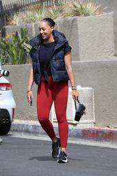Tia Mowry in Workout Outfit in Studio City 05/16/2023