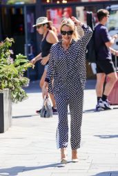 Amanda Holden in Striped Co Ords in London 06/16/2023