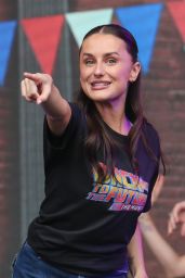 Amber Davies and the Cast of Back to the Future Perform a Selection of Songs in London 06/18/2023