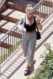 Amber Heard at Her Hotel in Taormina 06/27/2023