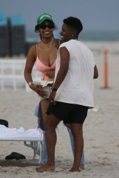 Bre-Z and Chris Amore on the Beach in Miami 06/18/2023