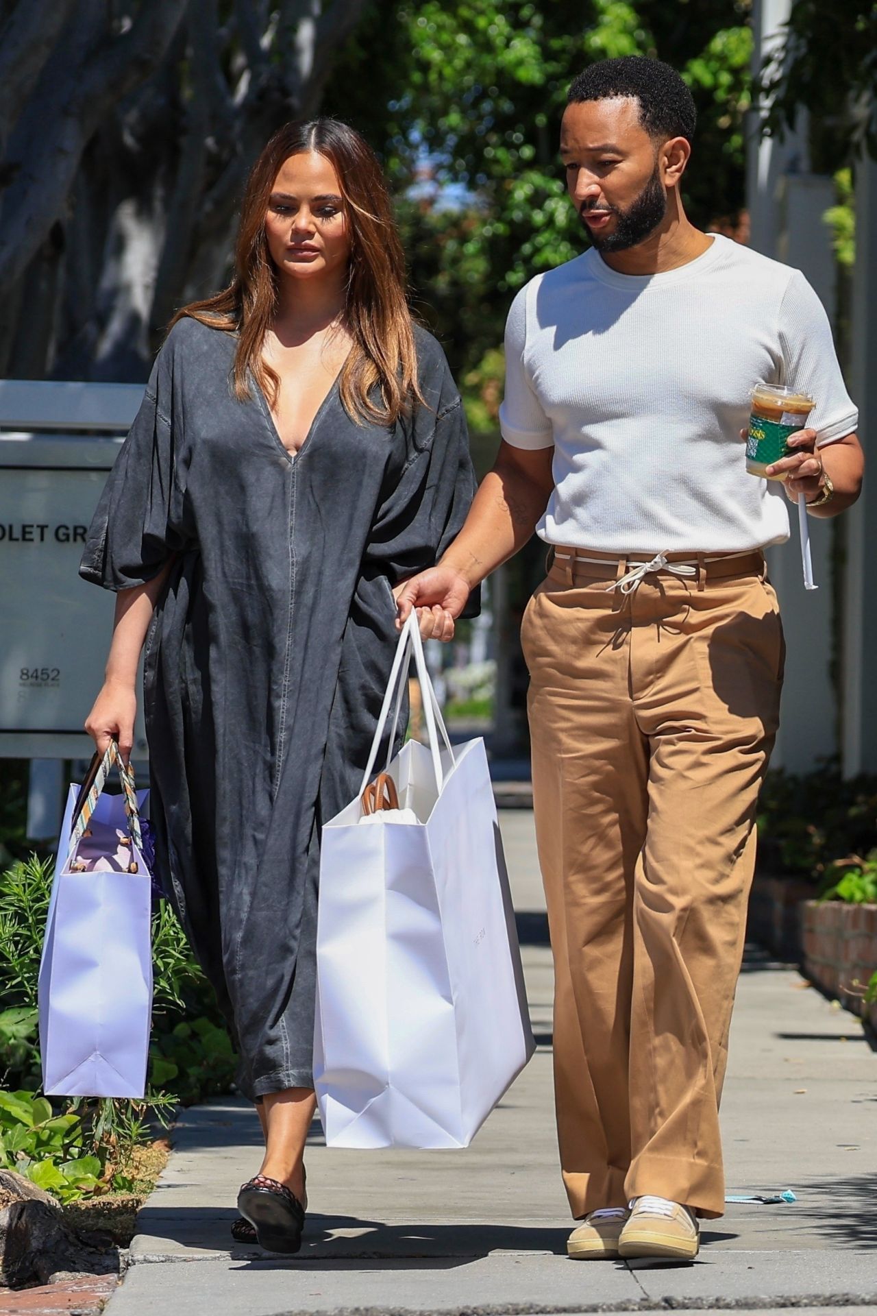 Chrissy Teigen - Shopping at Louis Vuitton and Hermes in Gustavia in St.  Barths 12/23/2020 • CelebMafia