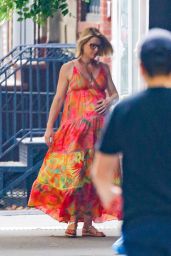 Claire Danes in a Colorful Dress in New York 06/29/2023