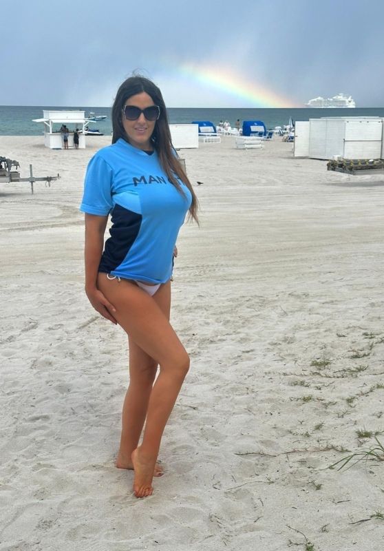 Claudia Romani - Supports Manchester City in Miami 06/09/2023