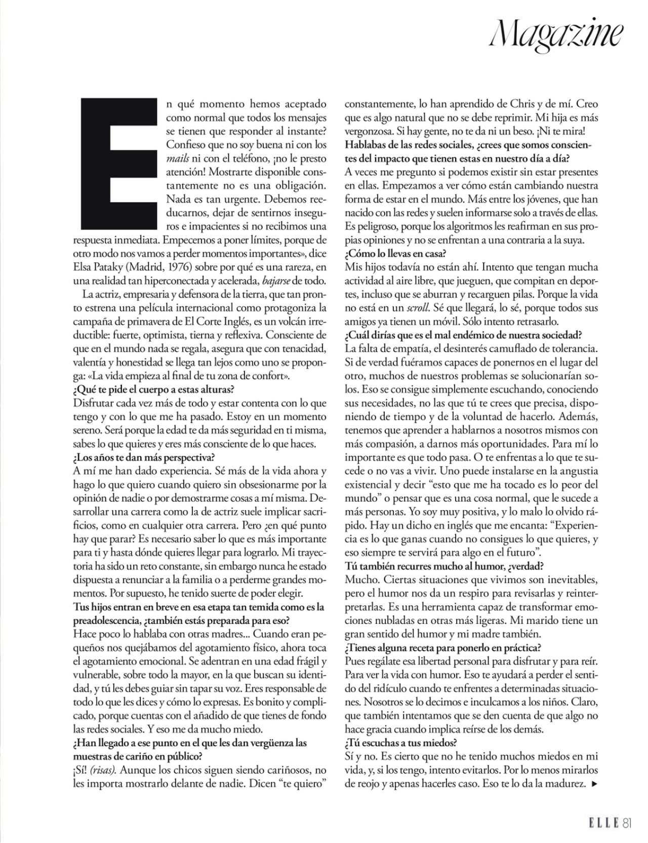 Elsa Pataky - ELLE Magazine Spain July 2023 Issue • CelebMafia