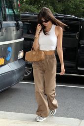 Emily Ratajkowski - Arriving at Her Podcast Show High Low With EmRata in NYC 06/28/2023