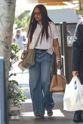 Garcelle Beauvais at Il Pastaio in Los Angeles 06/28/2023
